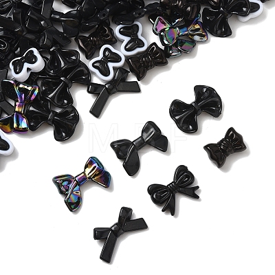 70Pcs 7 Styles Opaque Acrylic Beads MACR-FS0002-12-1