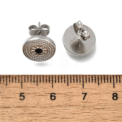 304 Stainless Steel Stud Earrings EJEW-F361-11P-1