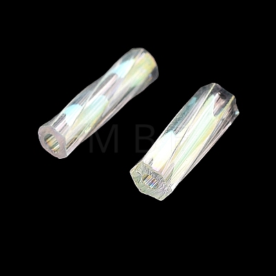 10G Ceylon Glass Twist Bugle Beads X-SEED-L012-01I-1