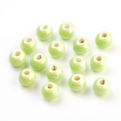 Glazed Porcelain Beads LS-PORC-D001-8mm-21-1