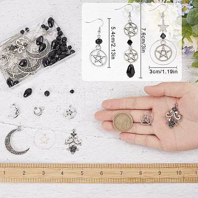 DIY Gothic Earring Making Kit DIY-SC0020-85-1
