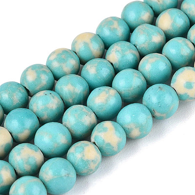 Synthetic Turquoise Beads Strands G-N364-08A-01-1