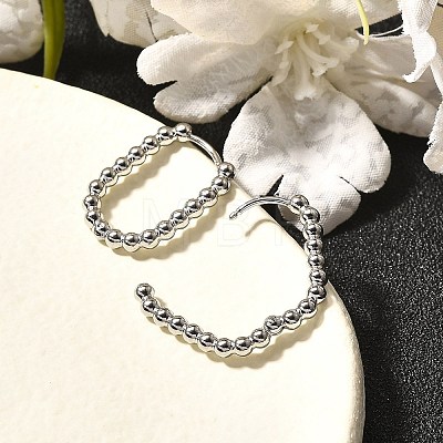 304 Stainless Steel Hoop Earrings for Women EJEW-M068-08B-P-1