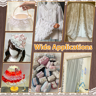 1Pc Organza Flower Lace Ribbon OCOR-NB0002-85A-1