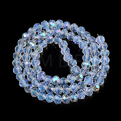 Electroplate Glass Beads Strands EGLA-A044-J6mm-L06-1