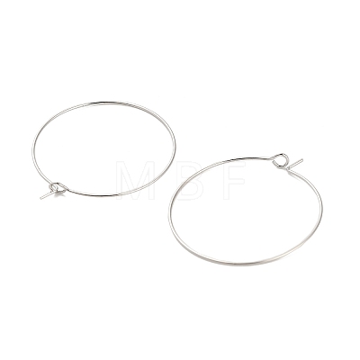 Brass Hoop Earring Findings KK-R112-038E-1