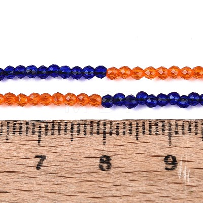 Transparent Glass Beads Strands GLAA-N074-01A-15-1
