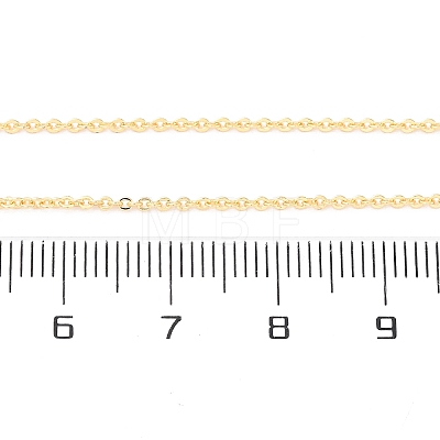 Brass Cable Chain Necklace Making X-NJEW-D302-78G-1