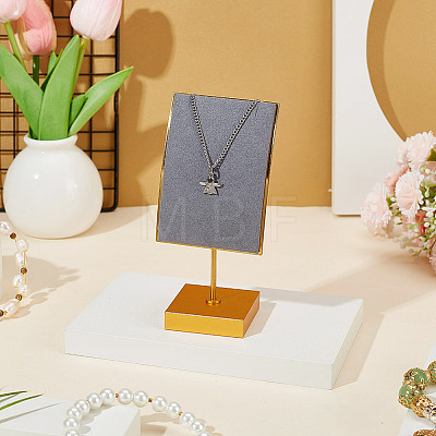 Velvet & Alloy Earrings Display Stands ODIS-WH0061-69A-1