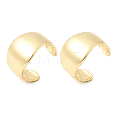 Brass Cuff Earrings EJEW-C186-09G-1