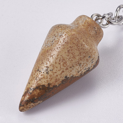 Natural Picture Jasper Keychain KEYC-P041-A06-1