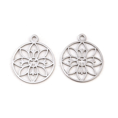Buddhist 304 Stainless Steel Pendants STAS-E521-06B-P-1