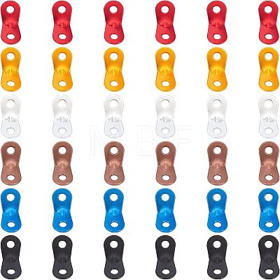 SUPERFINDINGS 36Pcs 6 Colors Aluminum Alloy Guyline Cord Adjuster AJEW-FH0001-45-1