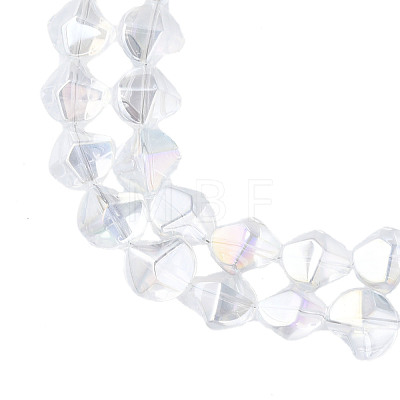 Electroplate Glass Beads Strands EGLA-N008-019-D01-1