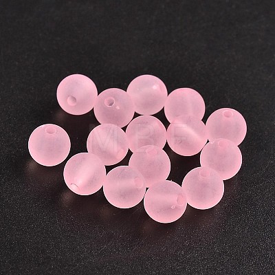 Transparent Acrylic Ball Beads FACR-R021-8mm-15-1