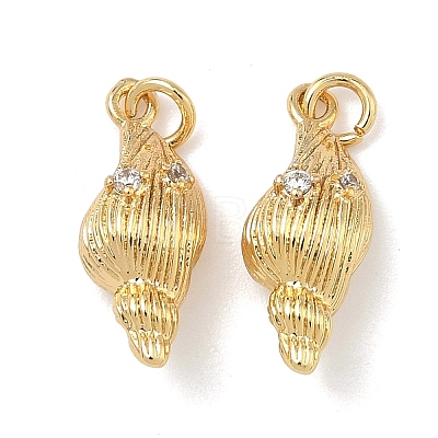 Brass Micro Pave Cubic Zirconia Pendants KK-A291-11I-G-1