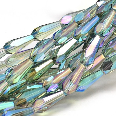 Full Rainbow Plated Faceted teardrop X-EGLA-J096-FR05-1