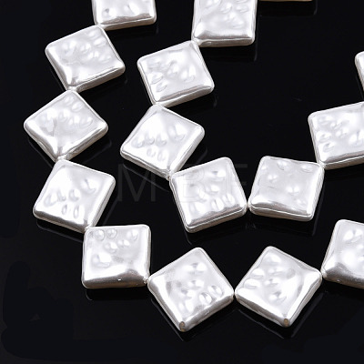 ABS Plastic Imitation Pearl Beads Strands KY-N015-05-B01-1