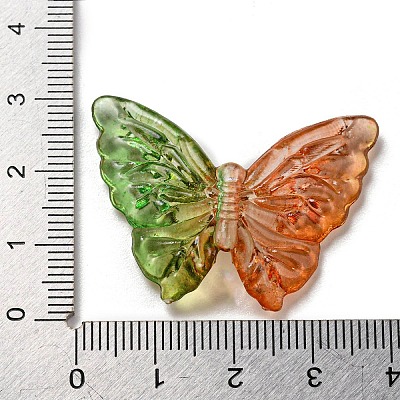 Two Tone Transparent Acrylic Beads X-OACR-E041-06E-1