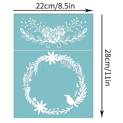 Self-Adhesive Silk Screen Printing Stencil DIY-WH0173-032-1