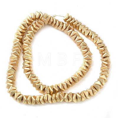 Matte Electroplated Synthetic Non-magnetic Hematite Beads Strands G-L606-F01-01B-1