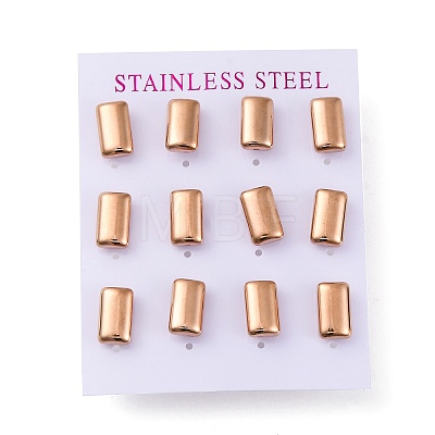 304 Stainless Steel Stud Earrings EJEW-C099-21KCG-1