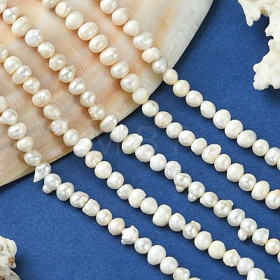 Natural Cultured Freshwater Pearl Beads Strands PEAR-N013-05H-1