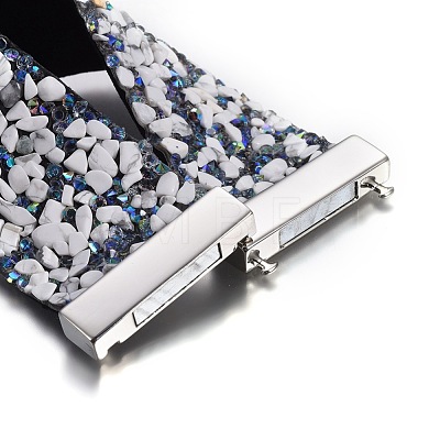 Fashionable Velvet Cord Wide Bracelets BJEW-L638-16M-1