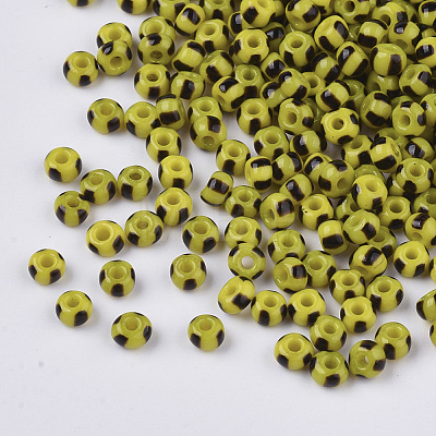 8/0 Grade A Round Glass Seed Beads SEED-S030-429-1