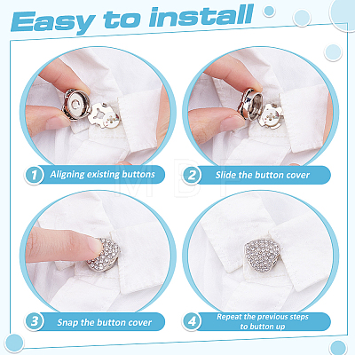 6Pcs Zinc Alloy Cufflinks BUTT-ME0001-36A-1