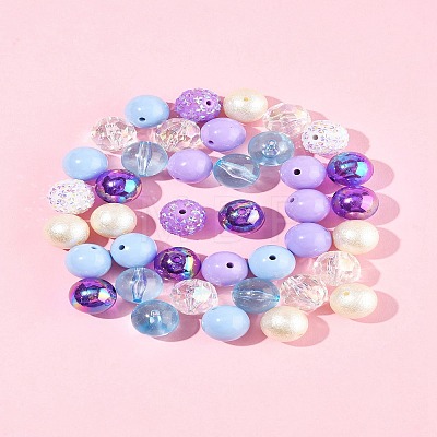 40Pcs 8 Styles Acrylic Beads OACR-FS0004-11-1