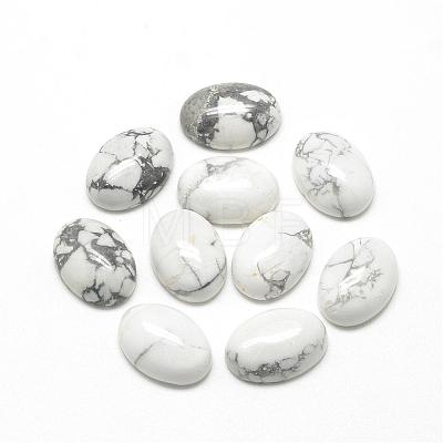 Natural Howlite Cabochons G-R415-18x25-29-1