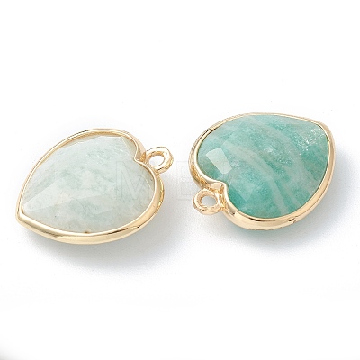 Natural Amazonite Pendants X-G-B009-03G-B-1
