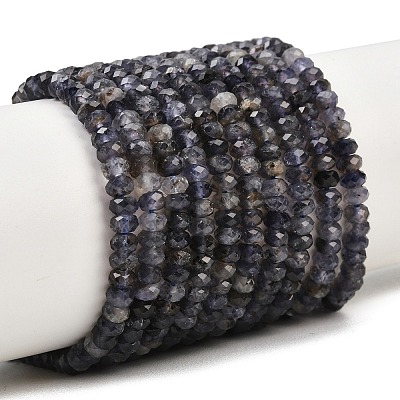 Natural Iolite Beads Strands G-P612-A02-01-1