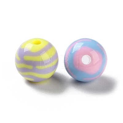 Two Tone Opaque Acrylic Beads SACR-I005-07A-1