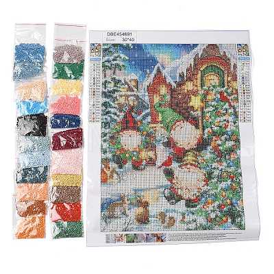 DIY Christmas Theme Diamond Painting Kits DIY-U002-02I-1