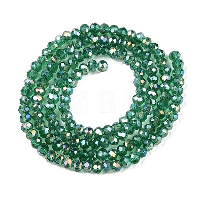 Electroplate Glass Beads Strands EGLA-A044-T2mm-B18-1