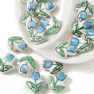 Handmade Porcelain Glazed Beads PW-WGF0CC5-M-1