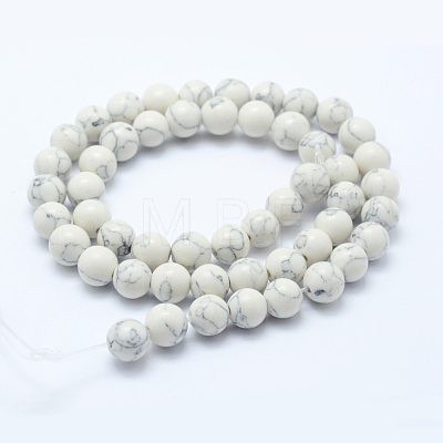 Synthetic Howlite Bead Strand G-E439-10mm-01C-1