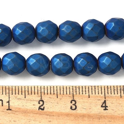 Electroplated Synthetic Non-magnetic Hematite Beads Strands G-S382-01B-1