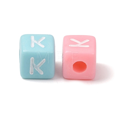 Opaque Acrylic European Beads AC-CBA7A73-01K-1