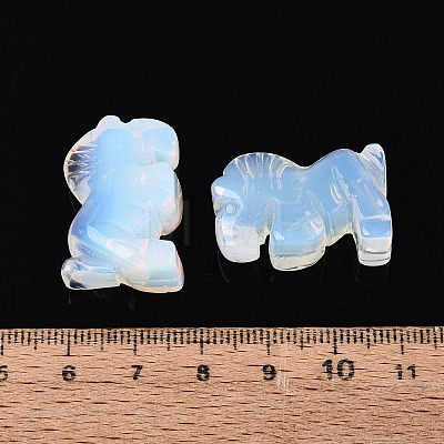 Synthetic Opalite Horse Figurine DJEW-N005-01A-1