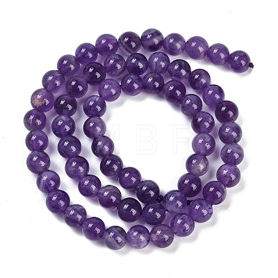 Natural Amethyst Beads Strands G-S333-6mm-020-1