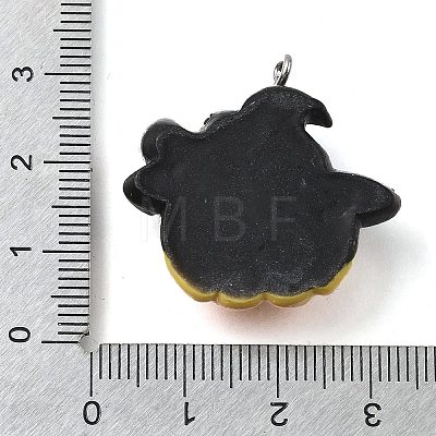 Halloween Opaque Resin Pendants CRES-D318-02B-P-1