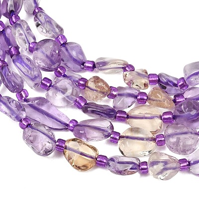 Natural Ametrine Beads Strands GG-CBA3A44-C03-01-1