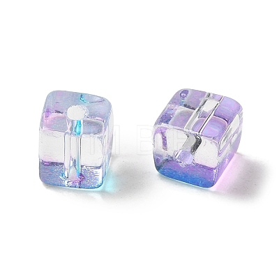 Two Tone Transparent Glass Beads GLAA-NH0001-03F-1