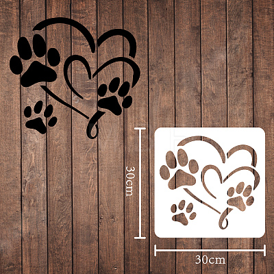 Plastic Reusable Drawing Painting Stencils Templates DIY-WH0172-142-1