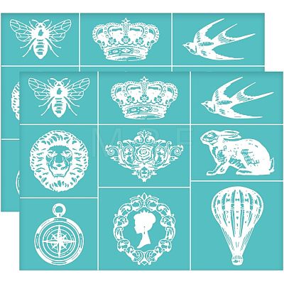 Self-Adhesive Silk Screen Printing Stencil DIY-WH0338-112-1