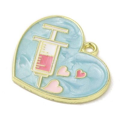 Medical Theme Alloy Enamel Pendants ENAM-U000-02B-04-1