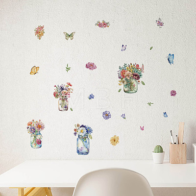 8 Sheets 8 Styles PVC Waterproof Wall Stickers DIY-WH0345-061-1
